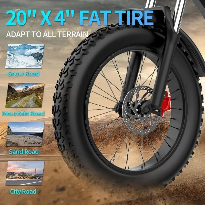 Fat Tire Dirt  Max 50-180 Miles e Bike