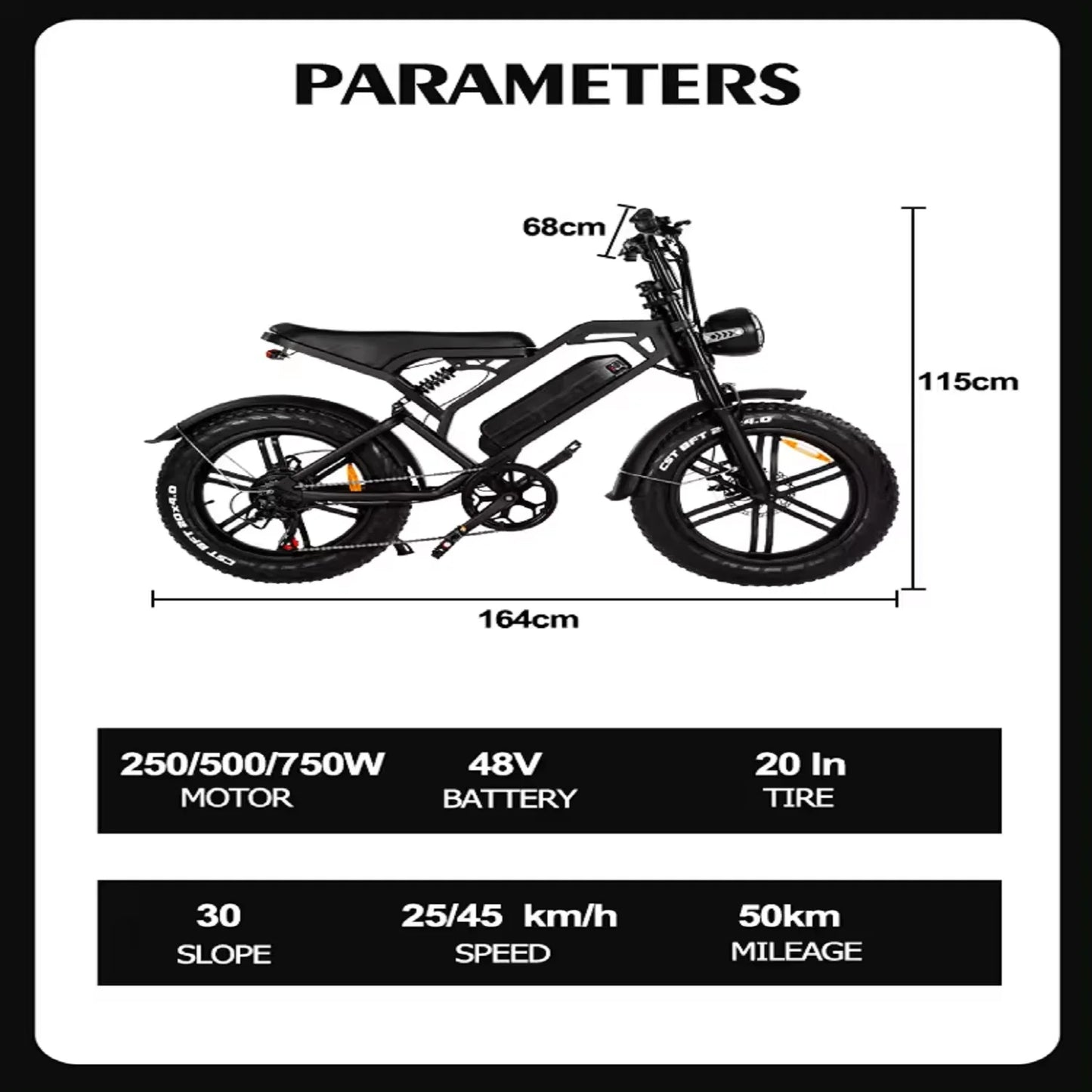 750w Drive Motor Electric Bikes